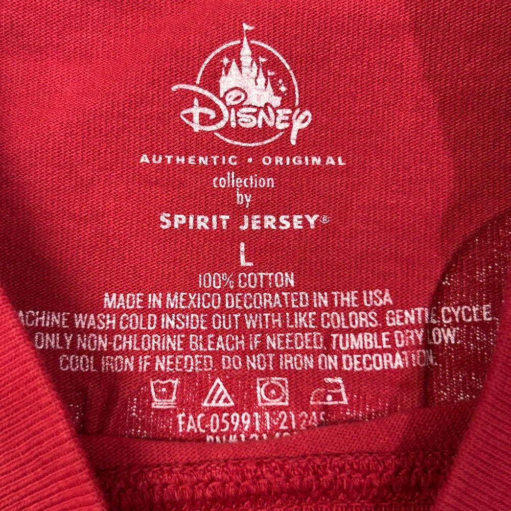 Disney Ladies’ Red Oversize Sweatshirt - Picture 3 of 5